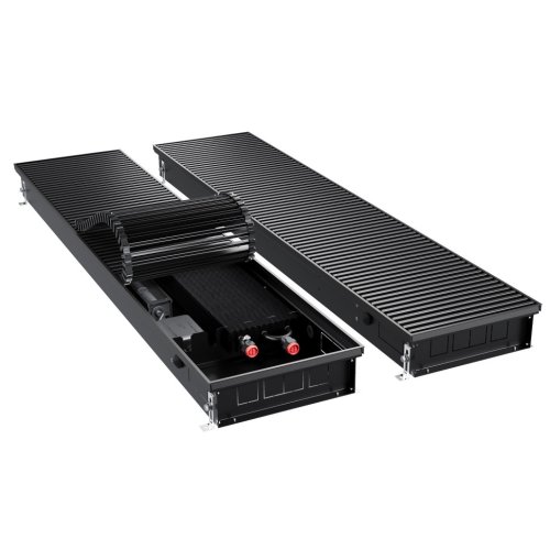 Конвектор внутрипольный Royal Thermo ATRIUM TURBO-90/300/1700-DG-U-BL