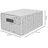 Корзина для хранения Storidea 31x15x23 см бумажный шпагат цвет бежевый