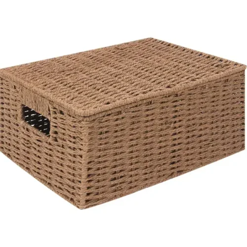 Корзина для хранения 31x15x23 см бумажный шпагат цвет коричневый