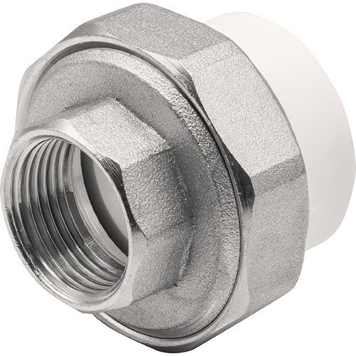 Муфта THERMOLIGHT комбинированная разъемная PP-R ВР 32х3/4 белый (5/100)