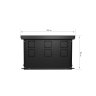 Конвектор внутрипольный Royal Thermo ATRIUM-190/300/2400-DG-U-BL