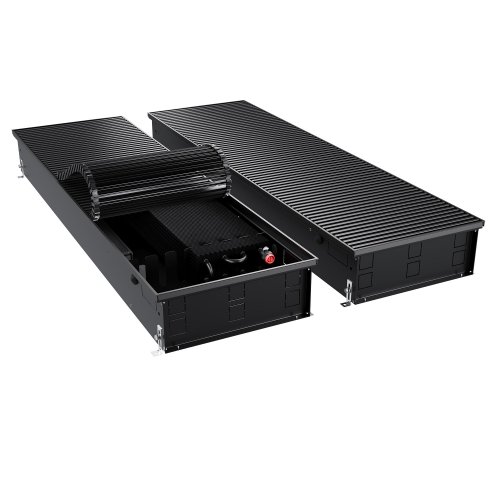 Конвектор внутрипольный Royal Thermo ATRIUM TURBO-150/400/2700-DG-U-BL
