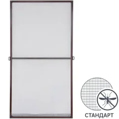 Рамочная москитная сетка Artens для окна (комплект для сборки) 150x75 см цвет коричневый