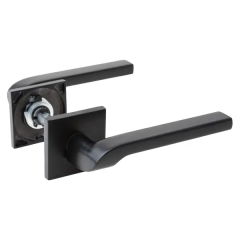 Дверная ручка на розетке Armex H-30173-A без запирания цвет черный
