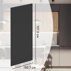 Фасад кухонного шкафа София 59.7x137.7 см KONSENSA ЛДСП цвет серый