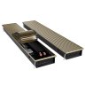 Конвектор внутрипольный Royal Thermo ATRIUM TURBO-90/250/2400-DG-U-AU