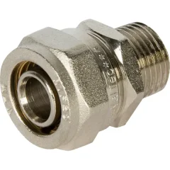 Переходник Valtec 1/2"x20 мм НР никелированная латунь VTM.301