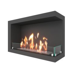 Биокамин угловой SteelHeat ONE 900 правый (Стекло)