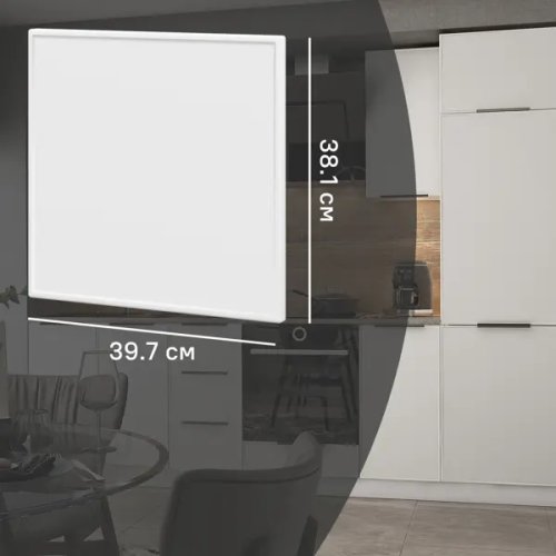Фасад кухонного шкафа Инта 39.7x38.1 см KONSENSA МДФ цвет белый