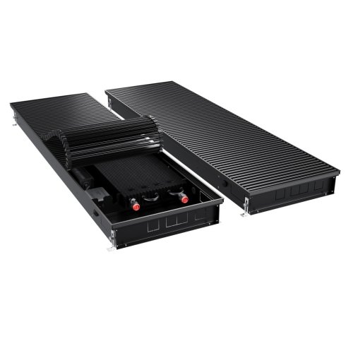Конвектор внутрипольный Royal Thermo ATRIUM TURBO-90/400/2200-DG-U-BL