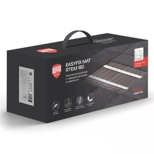 Комплект теплого пола Royal Thermo EasyFix Mat RTEM 2-180-6 с терморегулятором Basic