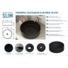 Раковина Slim Krug Black накладная 36 см матовая керамика цвет черный