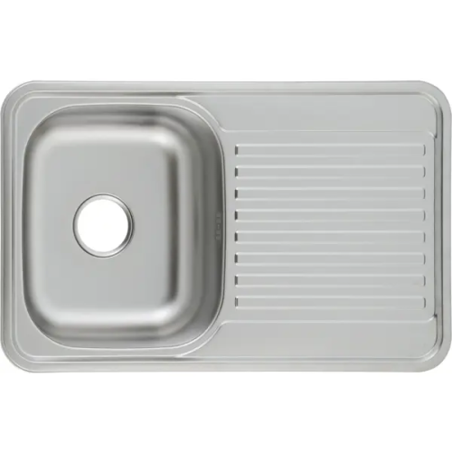 Мойка для кухни врезная с крылом Maidsinks LS7848 78x48 см глубина чаши 18 см нержавеющая сталь цвет серебристый