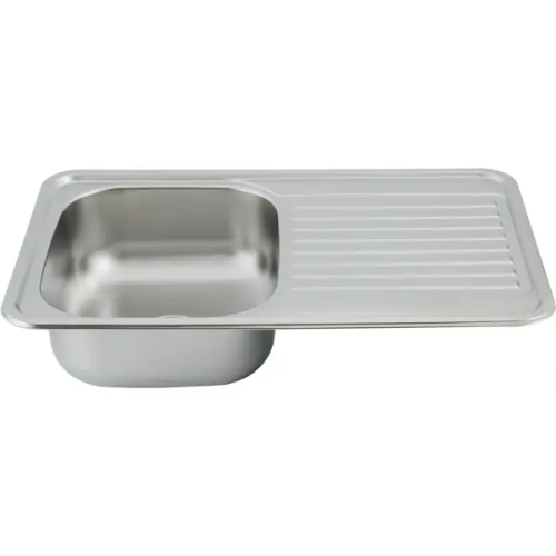 Мойка для кухни врезная с крылом Maidsinks LS7848 78x48 см глубина чаши 18 см нержавеющая сталь цвет серебристый